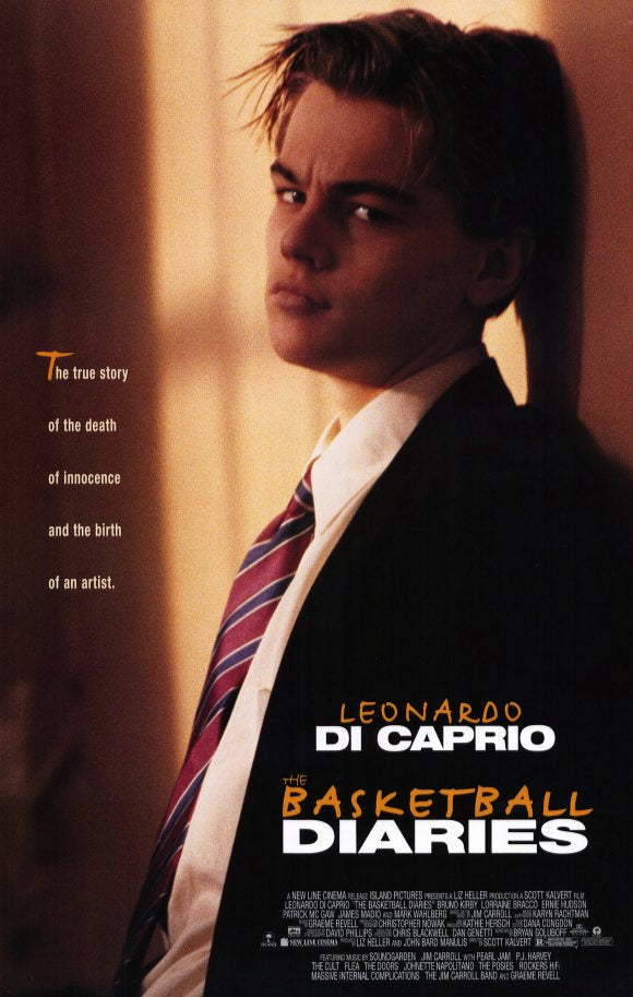 The Basketball Diaries Movie Poster Print featuring vibrant imagery from the iconic film.