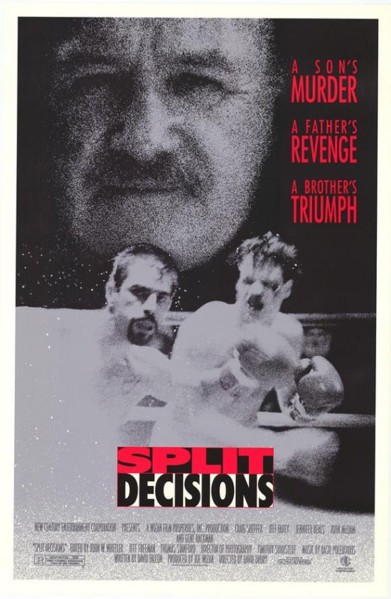 Split Decisions Movie Poster Print showcasing vibrant colors and cinematic themes.