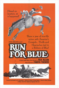 Run for Blue Movie Poster Print showcasing dynamic cinematic design