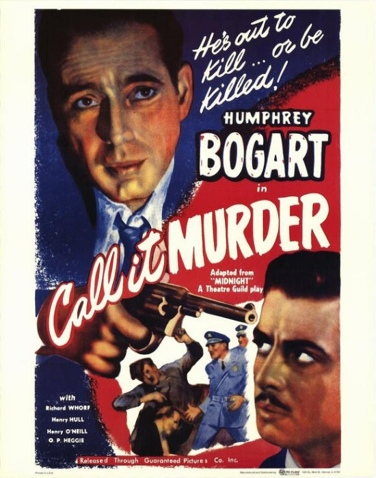 Call It Murder Movie Poster Print showcasing suspenseful cinema art.