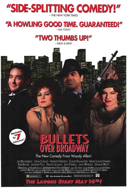 Bullets Over Broadway Movie Poster Print showcasing vibrant visuals.