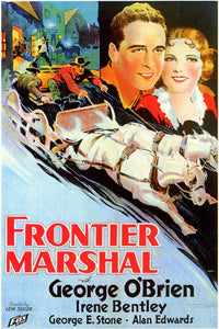 Frontier Marshal Movie Poster Print showcasing classic Western theme.