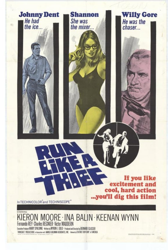 Run Like a Thief Movie Poster Print showcasing vibrant colors and dynamic imagery.