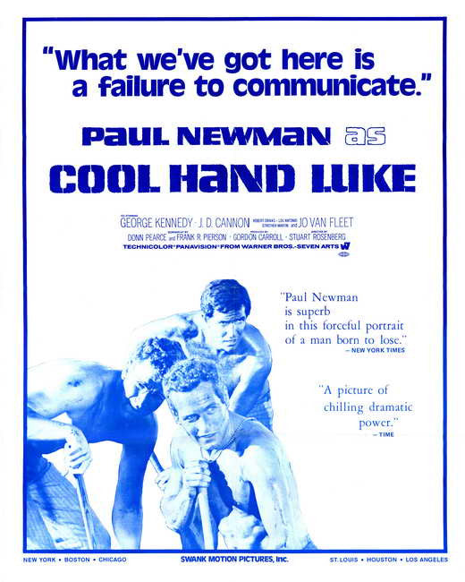 Cool Hand Luke Movie Poster Print (11 x 17) - Classic Film Art