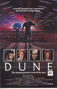 Dune Movie Poster Print featuring sci-fi artwork