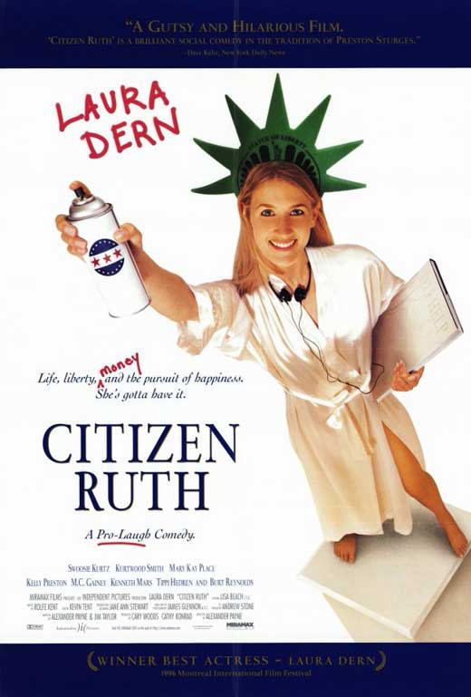 Citizen Ruth Movie Poster Print showcasing vibrant colors.