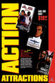 Action Attractions Movie Poster Print featuring vibrant colors and dramatic scenes.