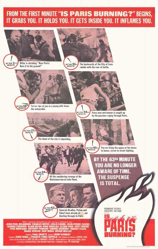 Is Paris Burning? Movie Poster Print showcasing cinematic history.