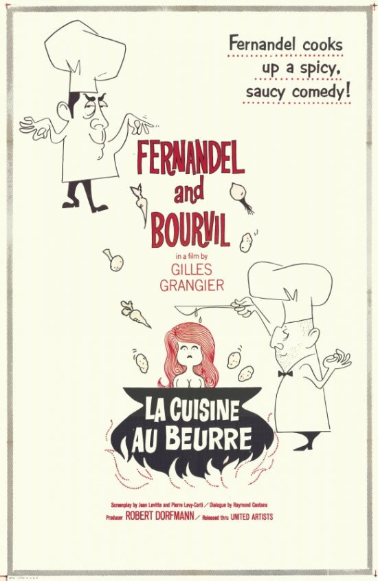 Cuisine au Beurre Movie Poster Print featuring vibrant colors and cinematic charm.