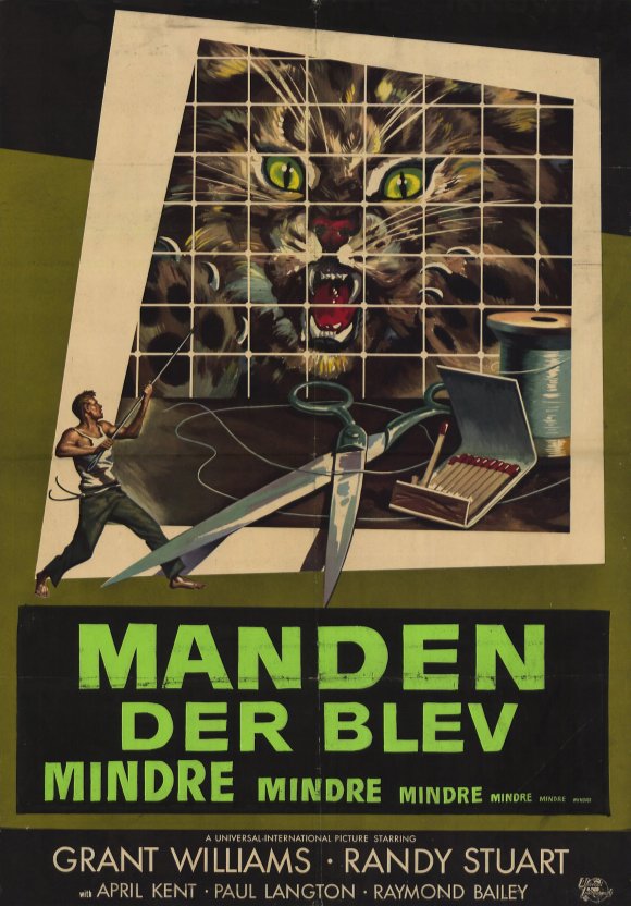 The Incredible Shrinking Man movie poster print showcasing classic cinema art.