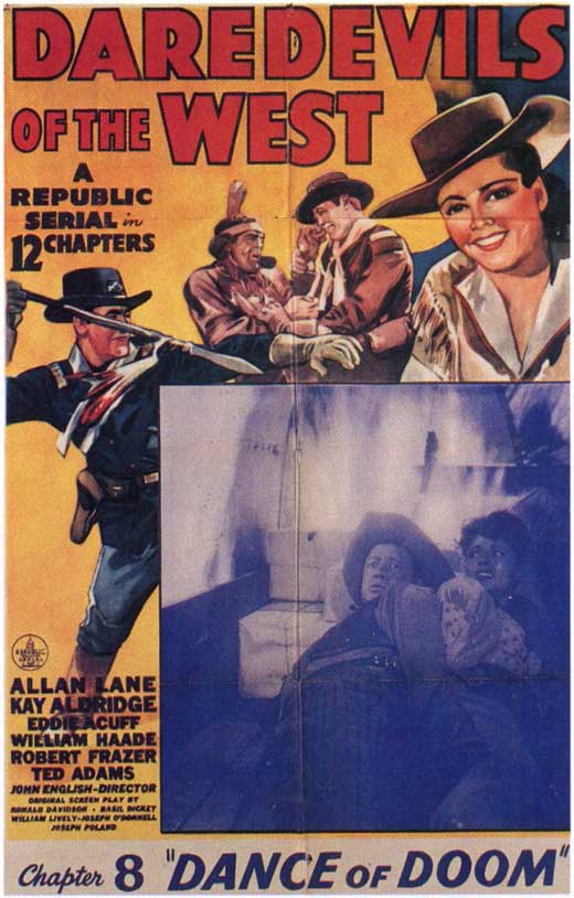 Daredevils of the West Movie Poster Print showcasing classic cinema adventure.