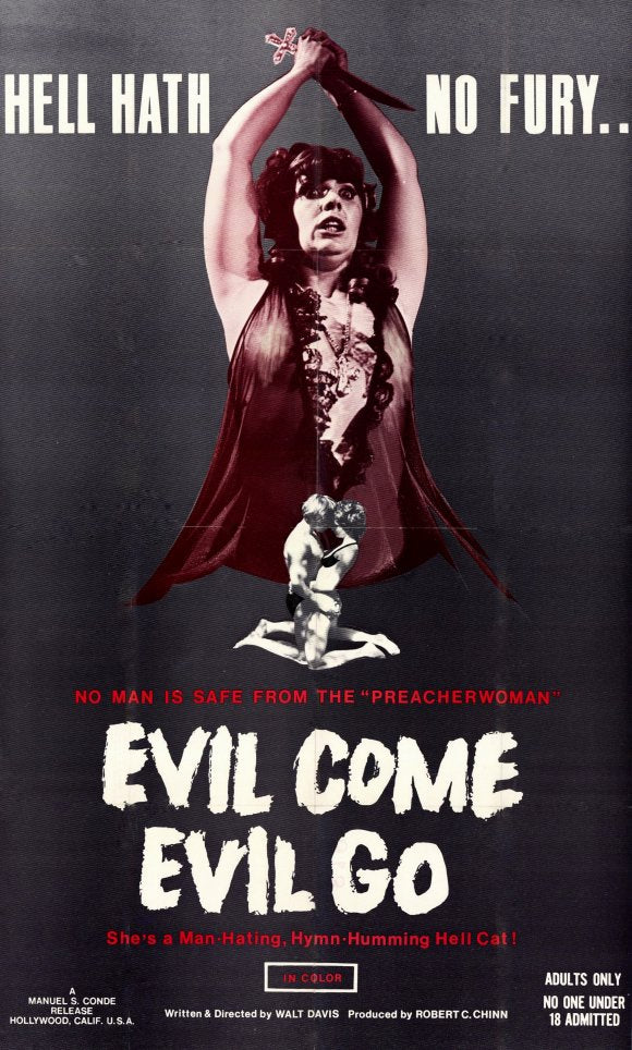 Evil Come Evil Go Movie Poster Print showcasing chilling film artwork.