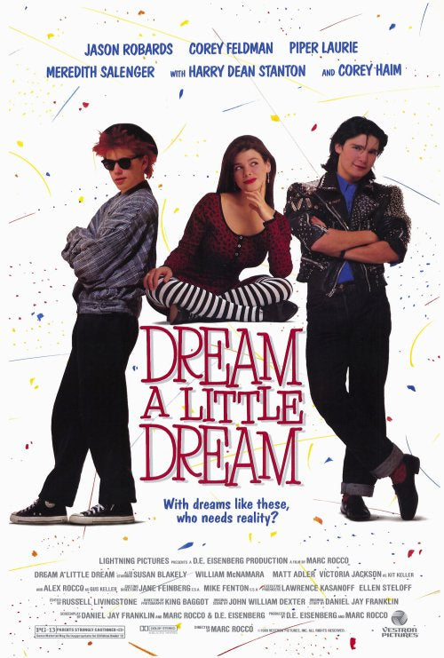 Dream a Little Dream Movie Poster Print showcasing whimsical film art.