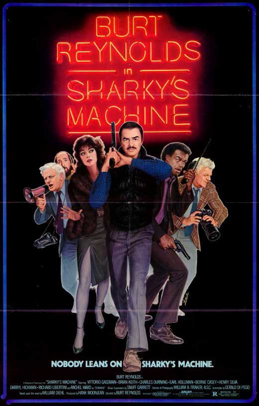 Sharky's Machine Movie Poster Print showcasing iconic film imagery.