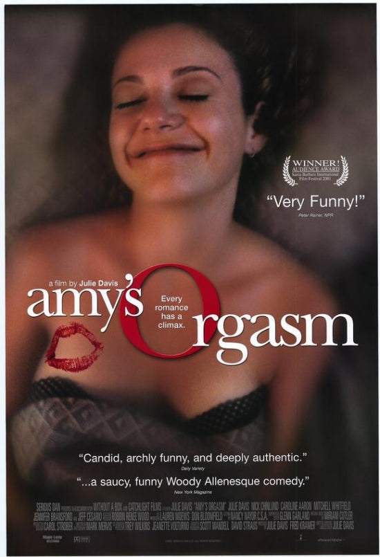 Amy's Orgasm Movie Poster Print showcasing vibrant artwork.