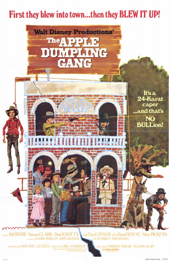 The Apple Dumpling Gang Movie Poster Print showcasing lively characters and colorful design.