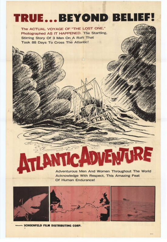 Atlantic Adventure Movie Poster Print showcasing maritime adventure