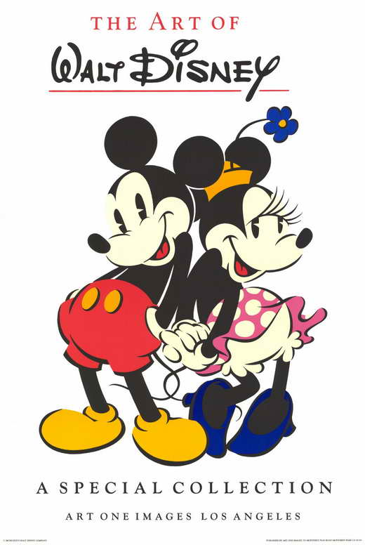 Mickey Mouse Movie Poster Print featuring the iconic character in vibrant colors.