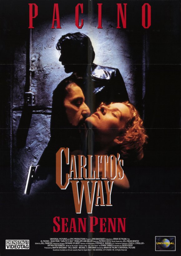 Carlito's Way Movie Poster Print featuring dramatic film imagery.