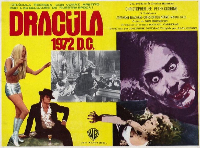 Dracula A.D. 1972 Movie Poster Print showcasing vintage horror film art.