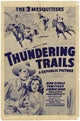 Thundering Trails Movie Poster showcasing a vibrant Wild West scene.