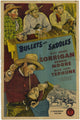 Bullets and Saddles Movie Poster Print featuring vibrant design