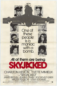 Skyjacked Movie Poster Print featuring dynamic aviation drama.