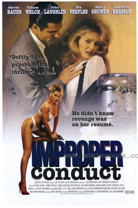 Improper Conduct Movie Poster Print showcasing cinematic drama.