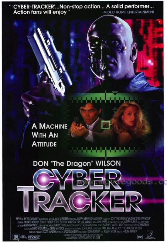 Cyber-Tracker Movie Poster showcasing thrilling sci-fi artwork.