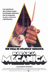 A Clockwork Orange Movie Poster Print featuring iconic imagery from the film.