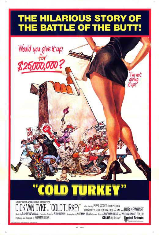 Cold Turkey Movie Poster showcasing classic cinema art