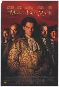 The Man in the Iron Mask movie poster print showcasing dramatic artwork.