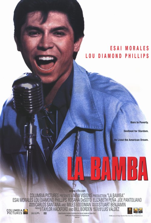 La Bamba Movie Poster Print featuring vibrant colors and classic film theme.