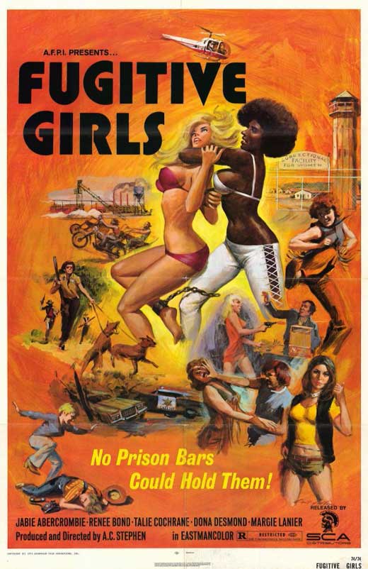 Fugitive Girls Movie Poster Print showcasing cinematic art.