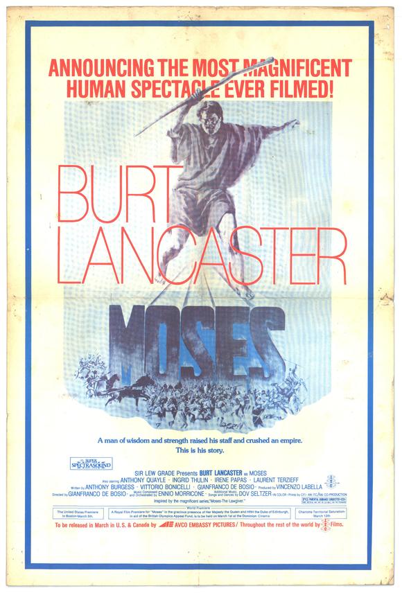 Moses Movie Poster Print showcasing the epic story of Moses.