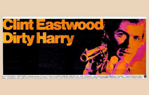 Dirty Harry Movie Poster Print featuring Clint Eastwood