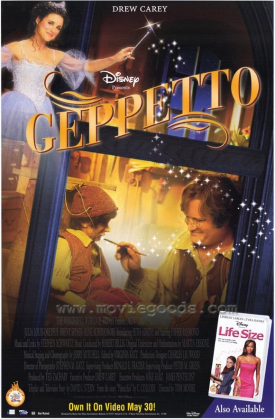 Geppetto Movie Poster Print featuring captivating artwork.