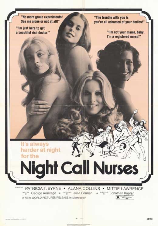 Night Call Nurses Movie Poster Print showcasing vibrant colors and classic cinema imagery.