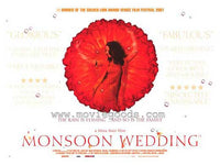 Monsoon Wedding Movie Poster Print featuring vibrant colors and cultural themes.