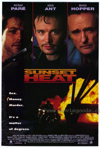 Sunset Heat Movie Poster Print featuring vibrant cinematic artwork.