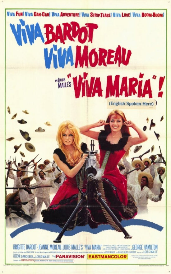 Viva Maria Movie Poster Print showcasing vibrant cinematic artwork.
