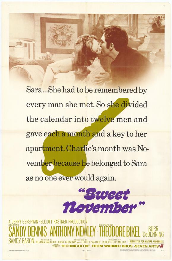 Sweet November Movie Poster Print showcasing romantic imagery.