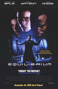 Equilibrium Movie Poster Print showcasing striking visual art.