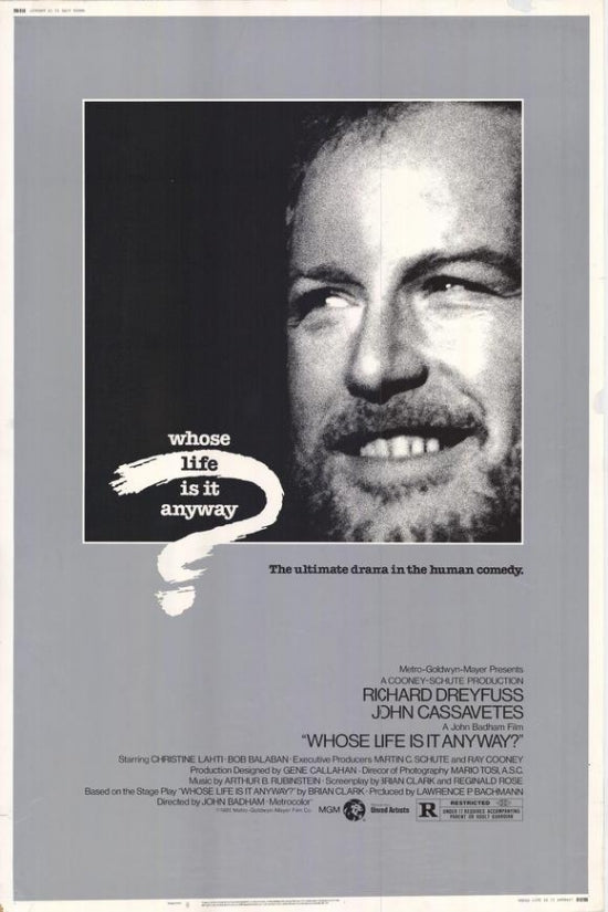 Whose Life Is It Anyway Movie Poster Print showcasing thought-provoking cinema.