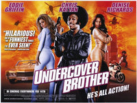 Undercover Brother Movie Poster Print featuring vibrant colors and design.