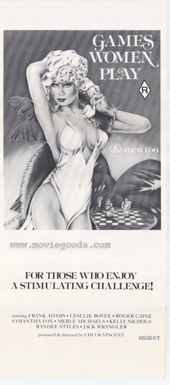 Games Women Play Movie Poster Print showcasing cinematic design.