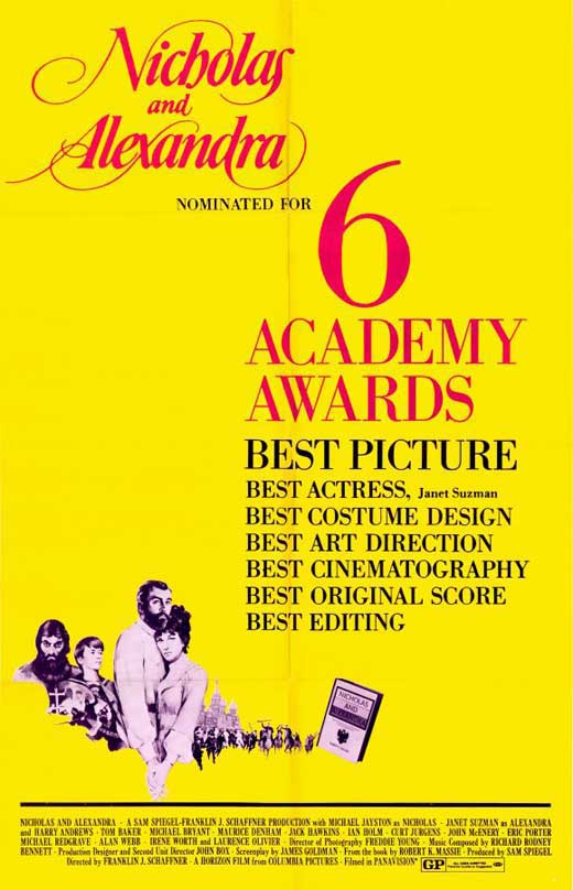 Nicholas and Alexandra Movie Poster Print showcasing classic film art.