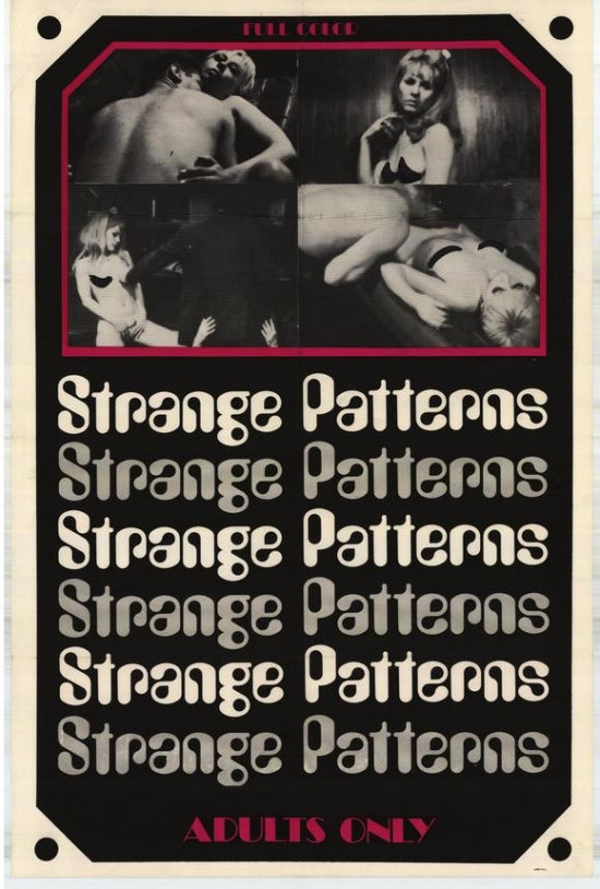Strange Patterns Movie Poster Print featuring unique design