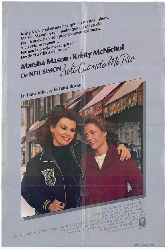 Only When I Laugh Movie Poster Print showcasing classic cinema art.