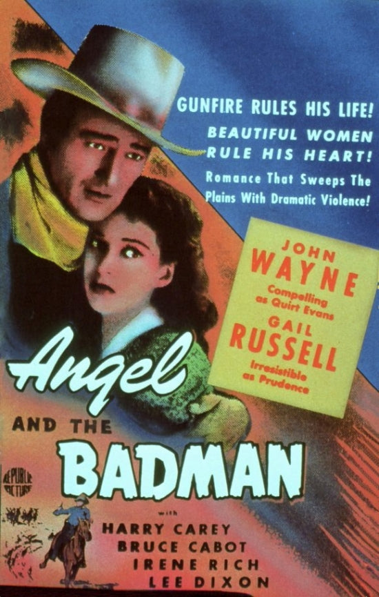 Angel and the Badman Movie Poster Print showcasing classic film art.